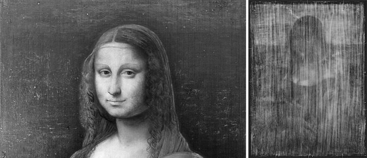 The Prado Mona Lisa before and after restoration